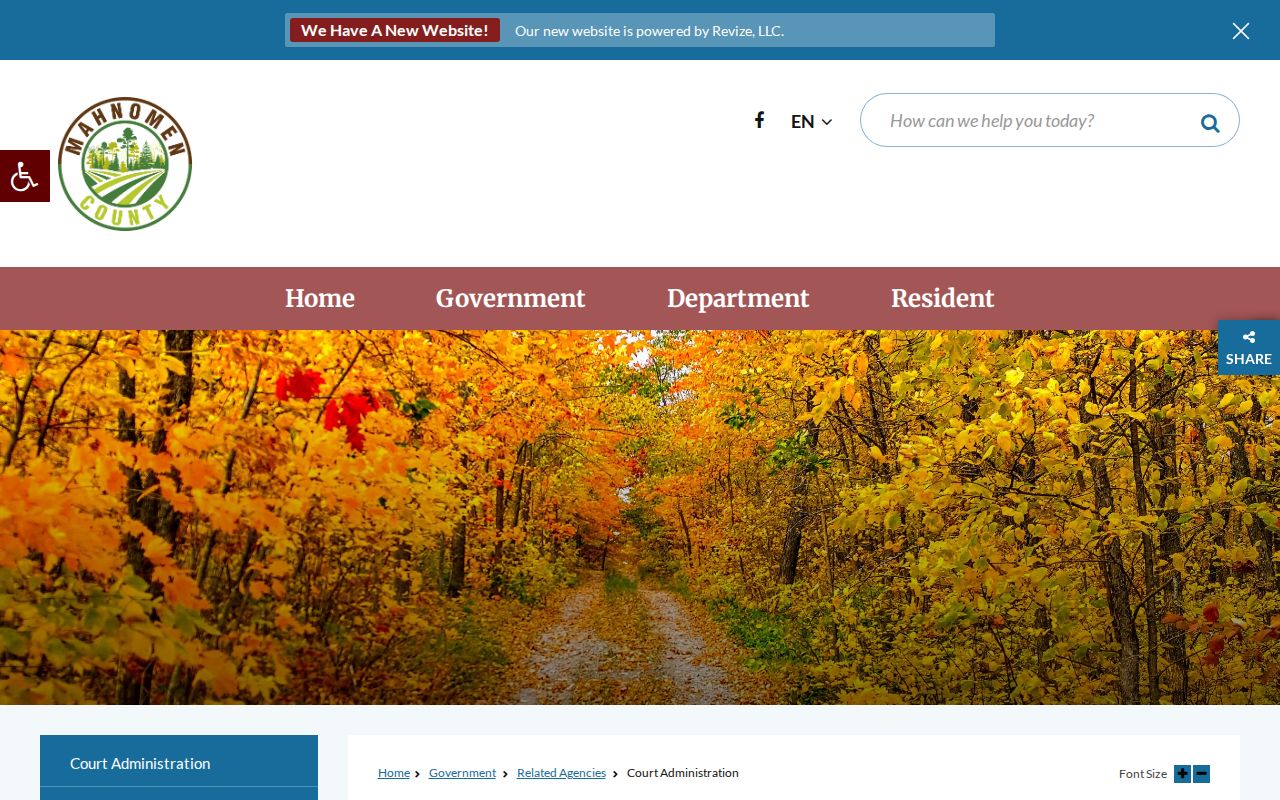 Mahnomen County traffic warrant payment and court administration resources